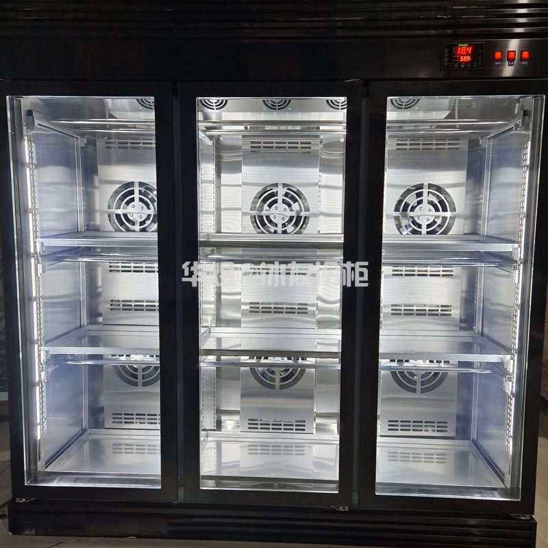 黑色三门风干柜晾鸭柜晾胚柜风冷烤鸭风干柜吹鸭柜吹鹅保鲜鸡鹅烧腊除湿柜挂鸭柜