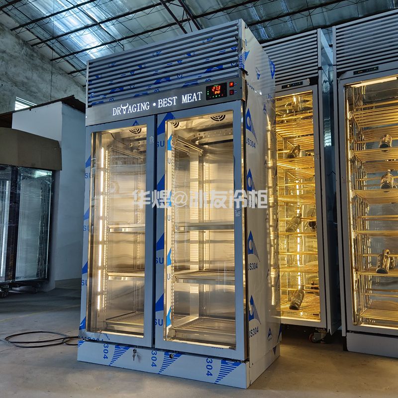 双门干式熟成柜恒温恒湿牛肉排酸熟成柜西餐厅牛排柜高端和牛冷柜