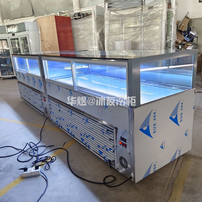 卧式直角蛋糕柜水果饮料展示柜商用烘焙设备