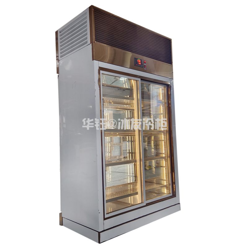 冰友双通玻璃展示湿式熟成冷柜牛肉排酸柜和牛冷柜