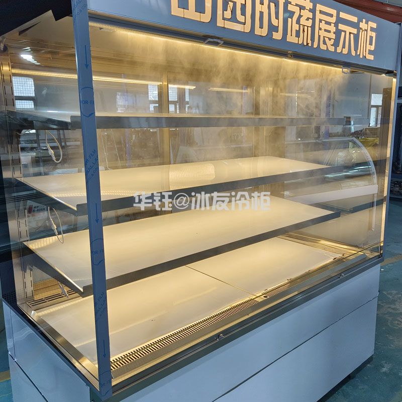 双通带LOGO风幕柜开放式风幕柜冷柜火锅店串串凉菜风幕冷柜凉菜柜