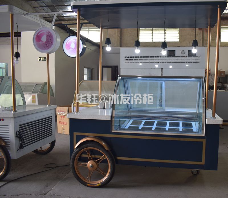 冰友牌时尚雪糕车冰淇淋车流动雪糕车冰激凌手推车冰淇淋车厂家