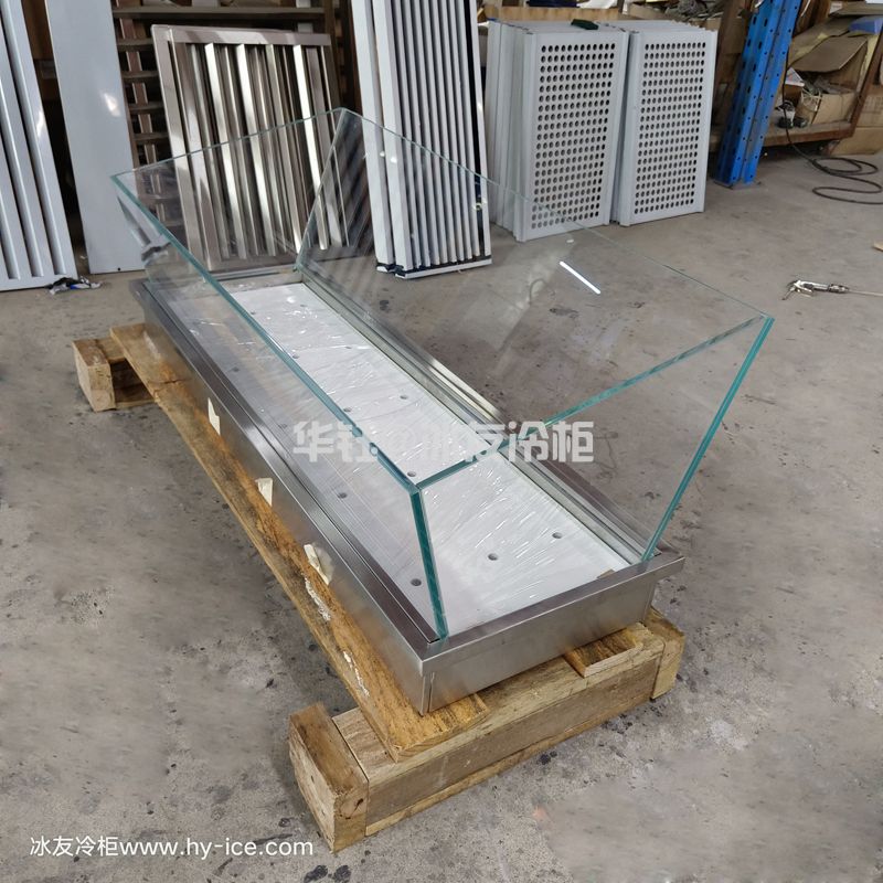 台式冰台冰鲜台展示柜不带制冷展示柜冰鲜盘