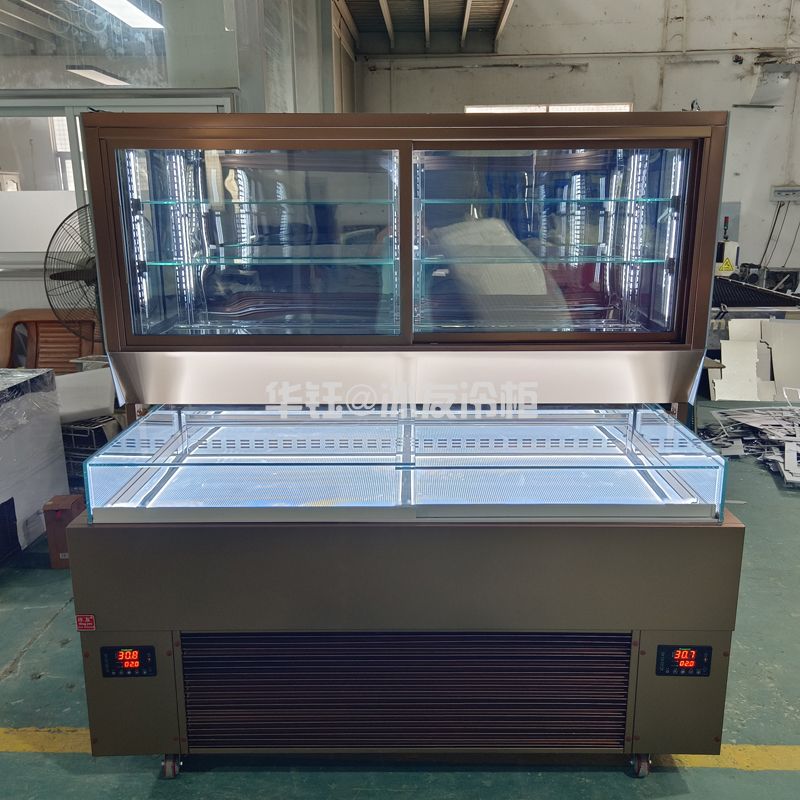 冰友双机双温蛋糕西点柜蛋糕面包展示柜蛋糕保鲜柜蛋糕展示柜烘焙设备