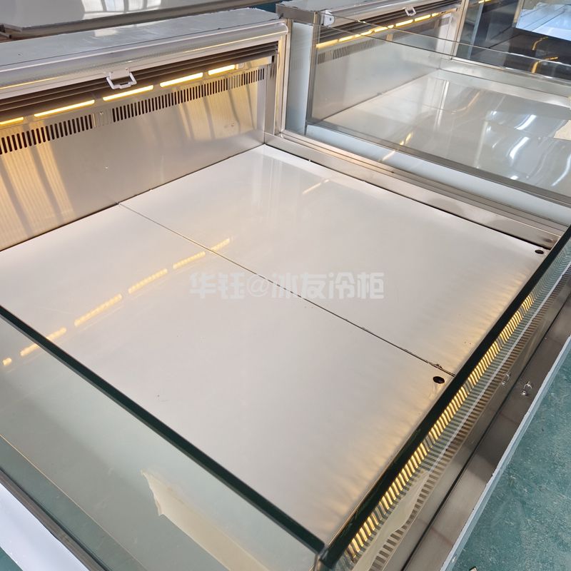 开放式卧式鲜肉柜火锅店烤肉展示柜开放式展示柜冷藏展示柜冷柜厂家