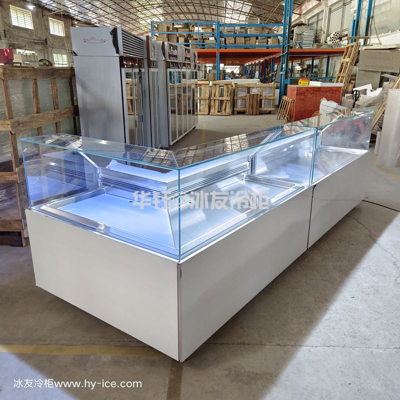 冰友定制款转角卤肉柜熟柜冷藏展示柜凉菜柜卤菜保鲜柜