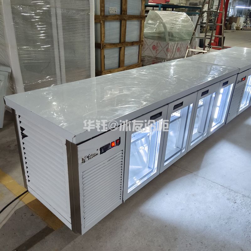 风冷保鲜工作台玻璃门冷藏操作台冷藏保鲜工作台玻璃门工作台