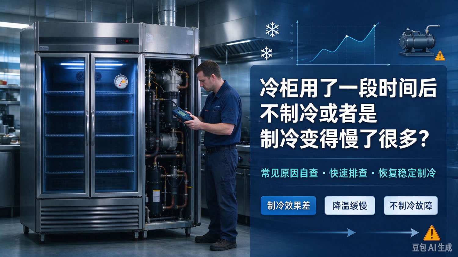 冷柜用了一段时间后不制冷或者是制冷变得慢了很多？