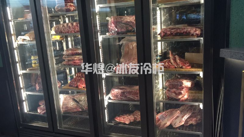 高档古铜色双门牛肉排酸成柜柜干式熟成牛排柜熟成牛肉展示柜(图9)