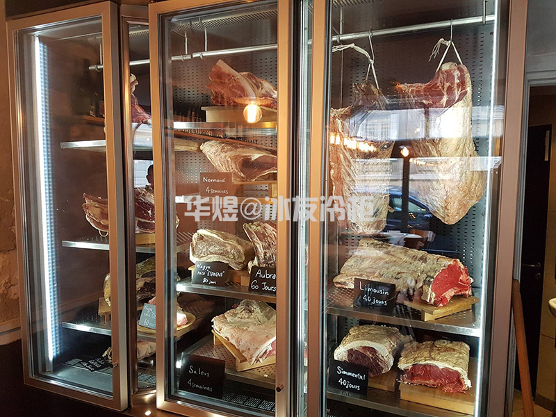 玫瑰金双门牛肉排酸柜干式牛排牛扒熟成展示柜(图15) 玫瑰金双门牛肉排酸柜干式牛排牛扒熟成展示柜(图11)