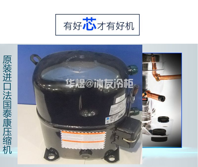 冰友定制款单门22盘速冻柜商用风冷食品速冻冷冻柜急冻冰箱(图3)