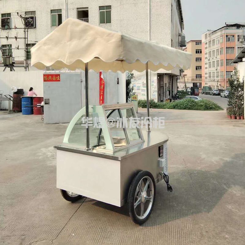 冰友简易款8盘冰淇淋车流动式硬质冰淇淋冷藏冷冻花车(图8) 冰友简易款8盘冰淇淋车流动式硬质冰淇淋冷藏冷冻花车(图8)