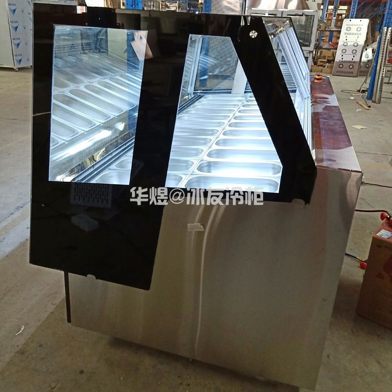 冰友22盘直角冰淇淋柜风冷冰激凌冷藏展示柜广州冰淇淋柜厂家(图12) 冰友冰淇淋柜风冷冰激凌冷藏展示柜广州冰淇淋柜厂家(图10)