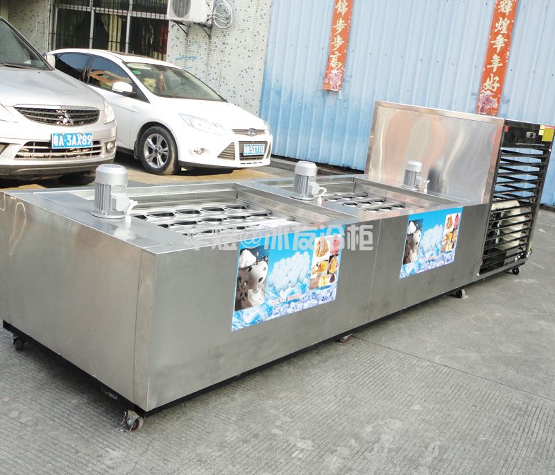 冰友60桶绵绵冰机绵绵雪花制冰机圆形冰柱机台湾雪花冰机(图4) 冰友60桶绵绵冰机绵绵雪花制冰机圆形冰柱机台湾雪花冰机(图4)