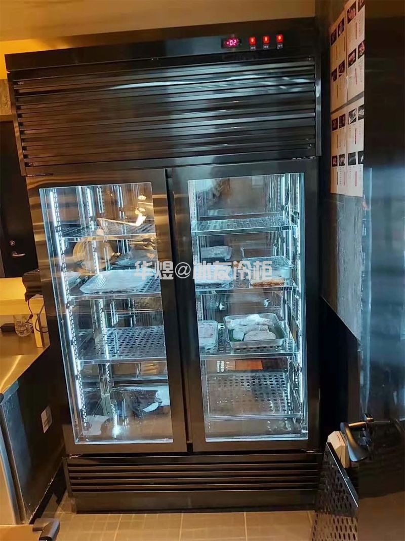 玫瑰金双门牛肉排酸柜干式牛排牛扒熟成展示柜(图10) 玫瑰金双门牛肉排酸柜干式牛排牛扒熟成展示柜(图10)