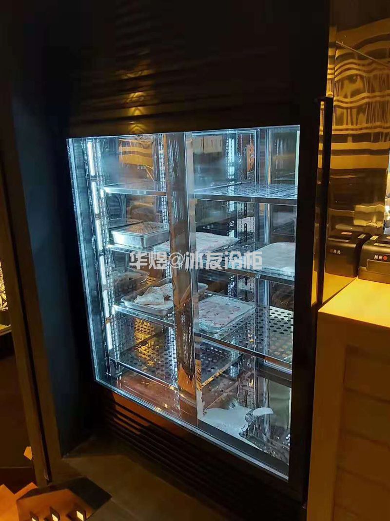 玫瑰金双门牛肉排酸柜干式牛排牛扒熟成展示柜(图12) 玫瑰金双门牛肉排酸柜干式牛排牛扒熟成展示柜(图12)