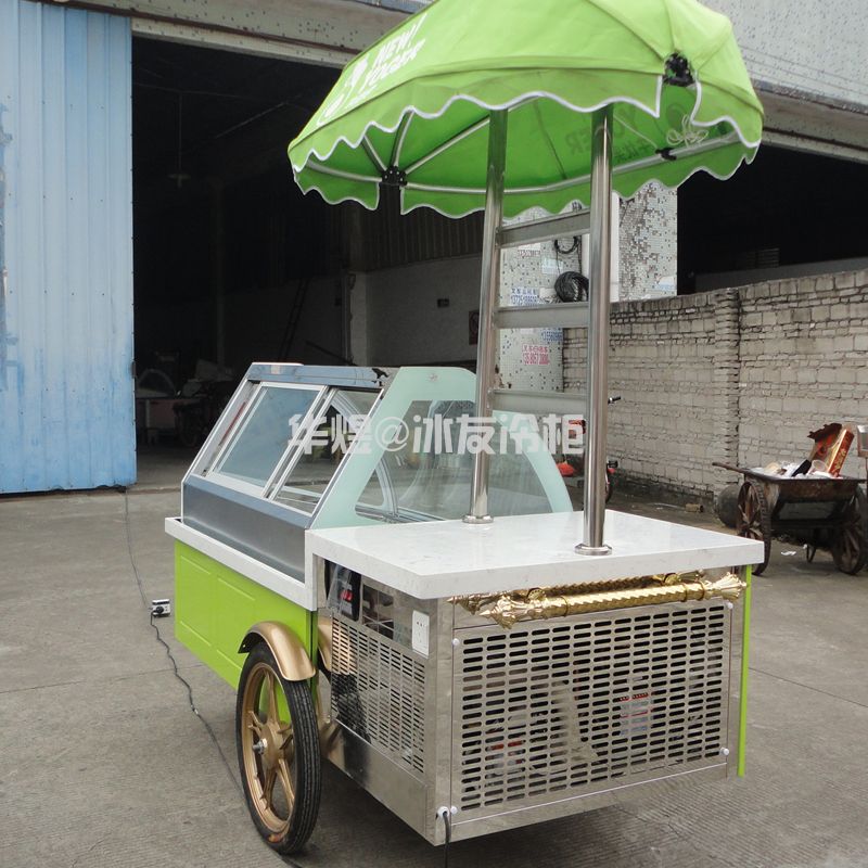 绿色款雪糕车商用冰淇淋车移动雪糕车冰淇淋激凌流动车流动花车(图9) 绿色款雪糕车商用冰淇淋车移动雪糕车冰淇淋激凌流动车流动花车(图9)