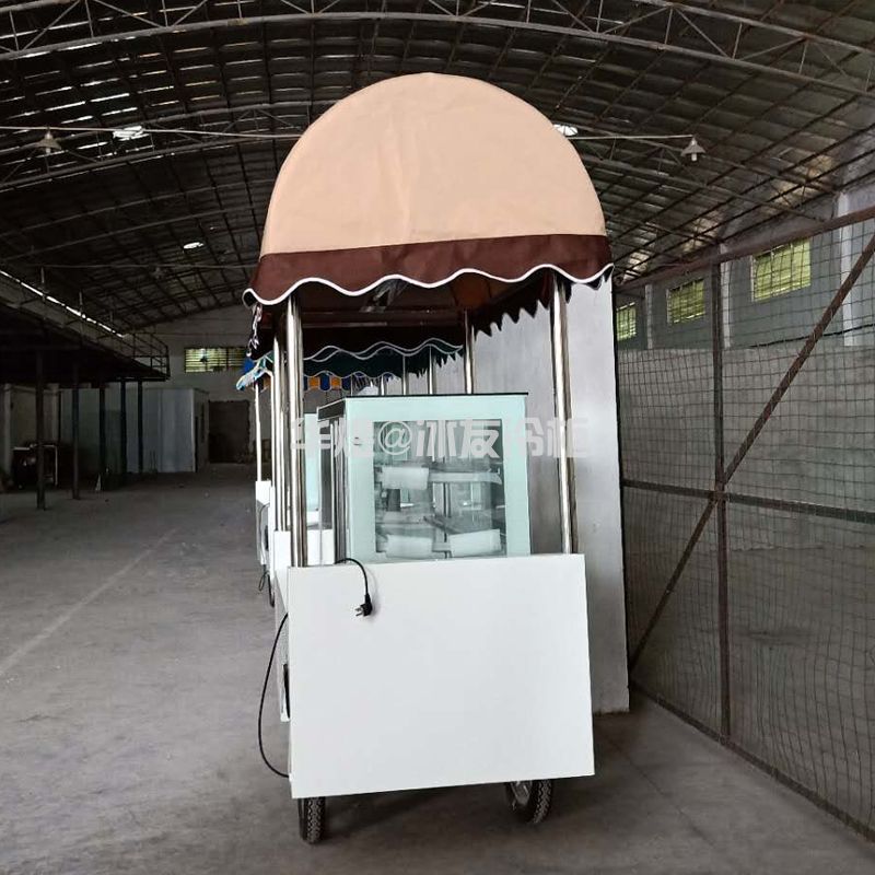 冰友户外式蛋糕冷藏柜流动蛋糕车甜品展示柜流动花车甜品小吃车(图3) 冰友户外式蛋糕冷藏柜流动蛋糕车甜品展示柜流动花车甜品小吃车(图3)