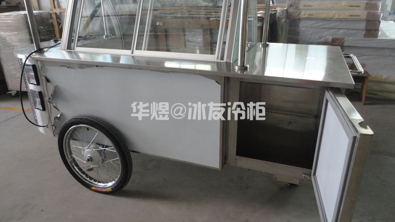 冰友不锈钢款冰淇淋车出口南美双温冰激凌车商用冷藏冷冻展示车(图10) 冰友不锈钢款冰淇淋车出口南美双温冰激凌车商用冷藏冷冻展示车(图10)