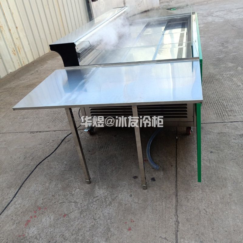 开放式水果柜带雾化水果展示柜饮料酒水展示冷柜(图8) 开放式水果柜带雾化水果展示柜饮料酒水展示冷柜(图8)