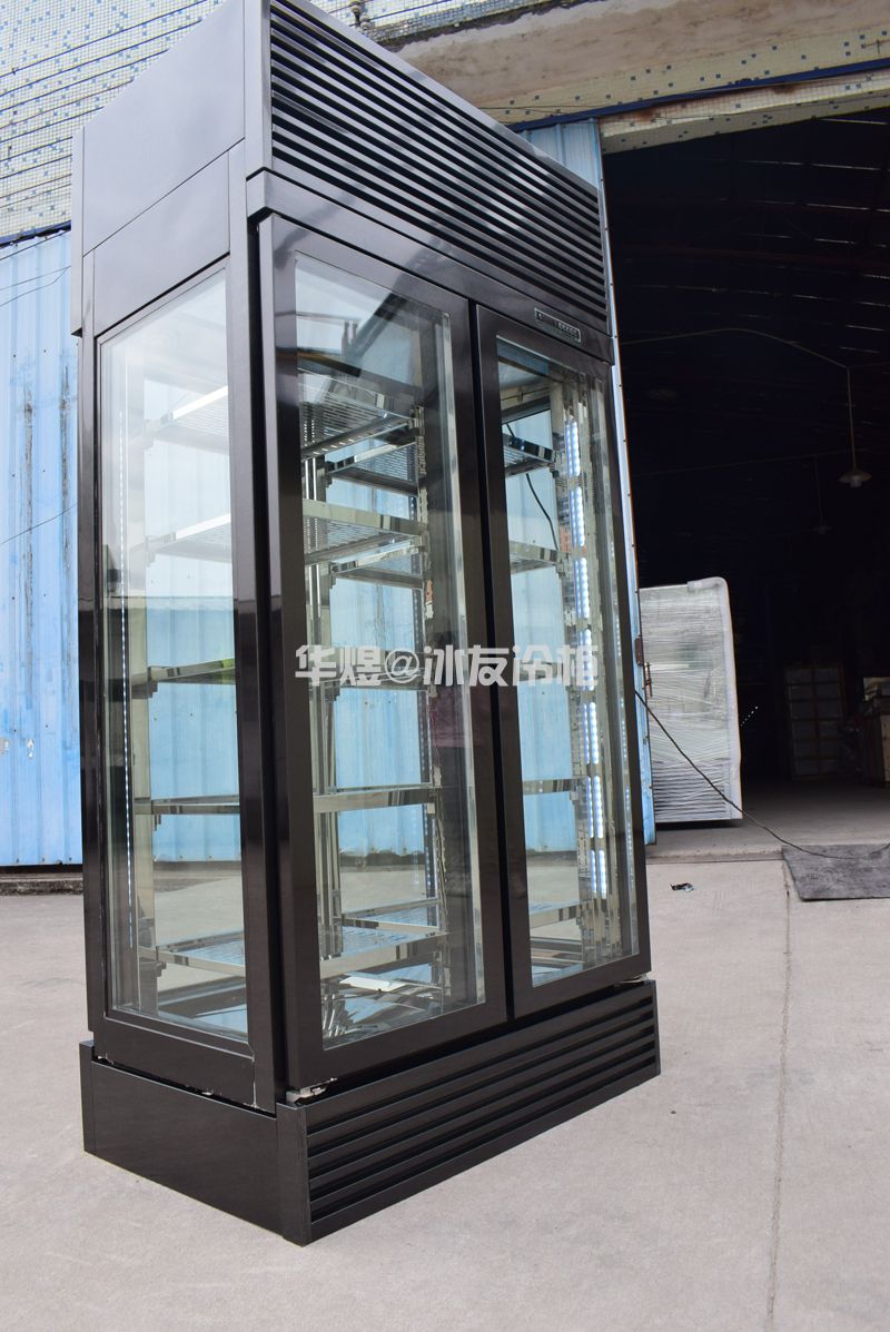 双门四面玻璃牛肉展示柜牛肉冷藏保鲜柜(图6) 双门四面玻璃牛肉展示柜牛肉冷藏保鲜柜(图6)