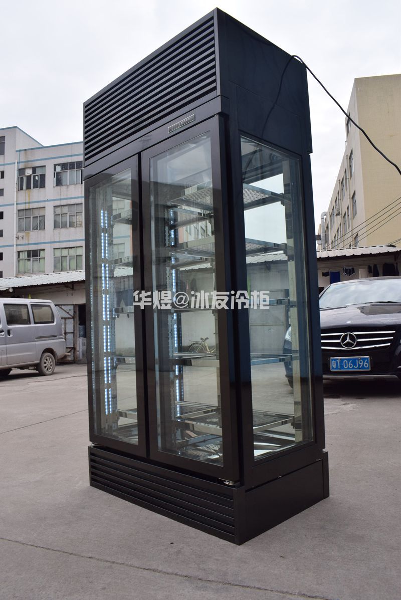 双门四面玻璃牛肉展示柜牛肉冷藏保鲜柜(图5) 双门四面玻璃牛肉展示柜牛肉冷藏保鲜柜(图5)