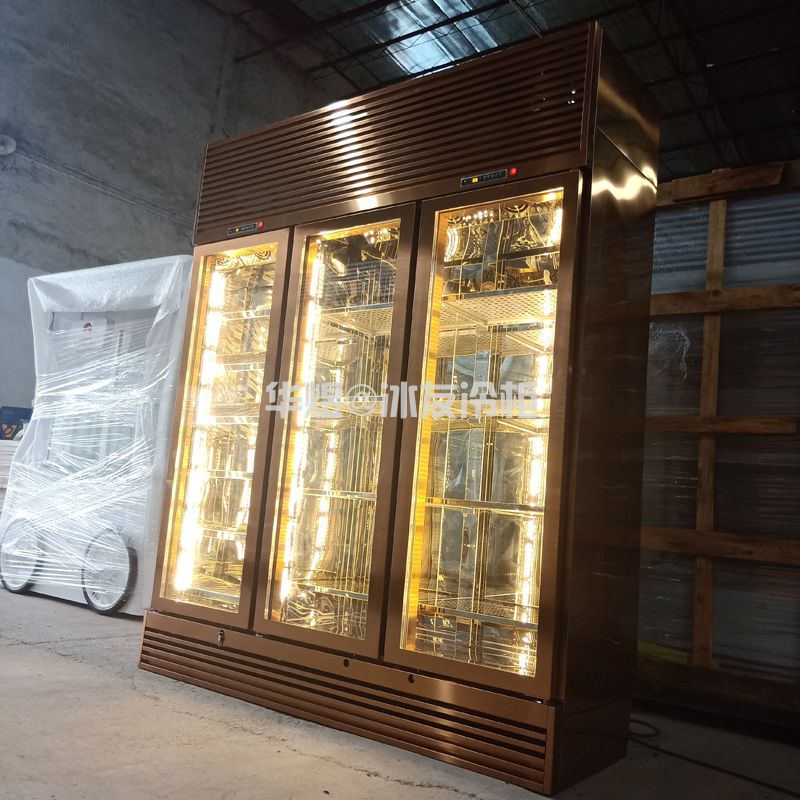 玫瑰金双温酒柜红酒啤酒展示柜(图3) 玫瑰金双温酒柜红酒啤酒展示柜(图3)