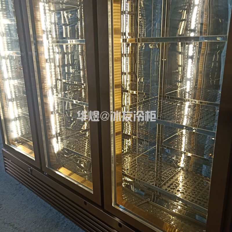 玫瑰金双温酒柜红酒啤酒展示柜(图5) 玫瑰金双温酒柜红酒啤酒展示柜(图5)