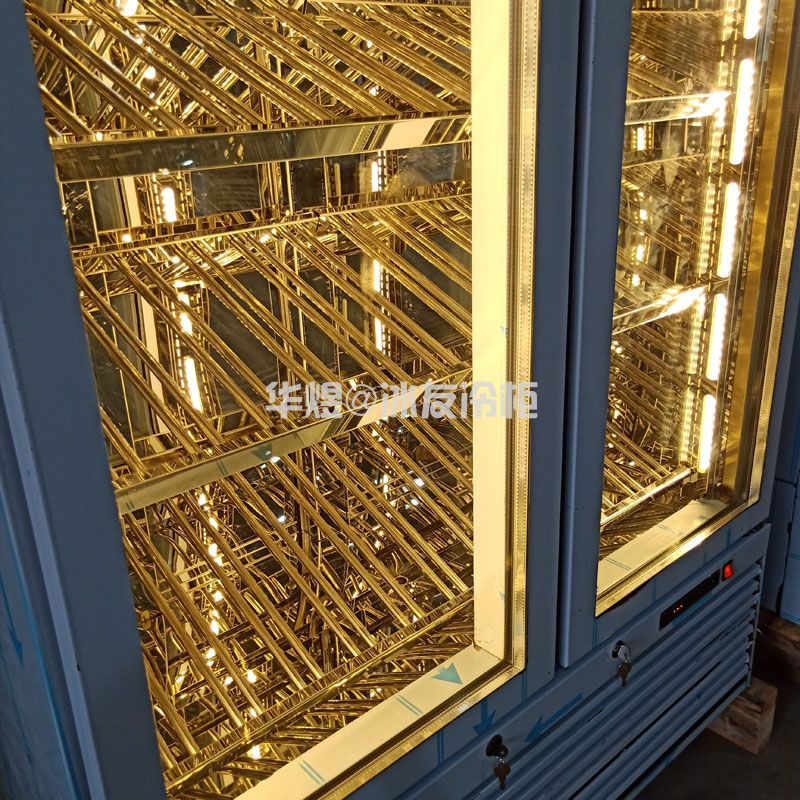 香槟色双门红酒柜红酒冷藏展示柜冷柜(图5)