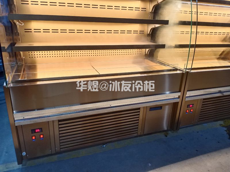 1.5米玫瑰金风幕柜开放式冷藏柜果蔬展示柜冷柜点菜柜(图6) 1.5米玫瑰金风幕柜开放式冷藏柜果蔬展示柜冷柜点菜柜(图6)