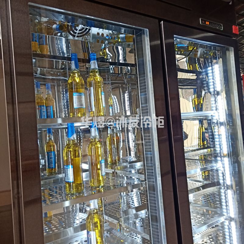 黑拉丝不锈钢酒柜啤酒冷藏展示柜商用风冷酒水饮料冷藏展示冷柜(图7)
