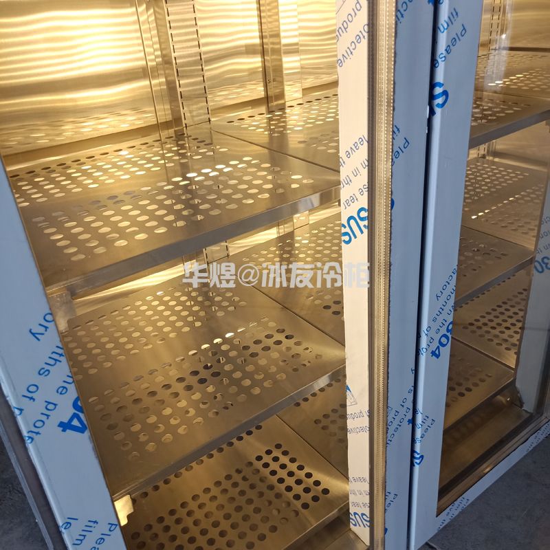 不锈钢三门酒柜不锈钢怛温酒柜酒水饮料冷藏展示柜(图7)