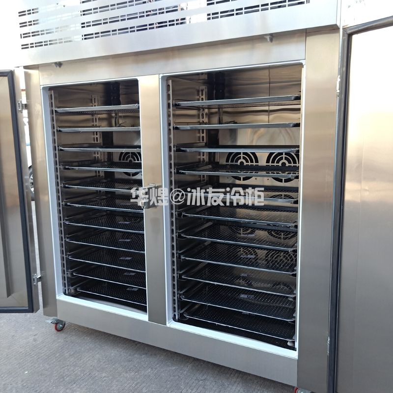 冰友常规款双门22盘速冻柜风冷插盘式-40度低温速冻柜冷柜商用速冻机(图10) 冰友常规款双门22盘速冻柜风冷插盘式-40度低温速冻柜冷柜商用速冻机(图10)