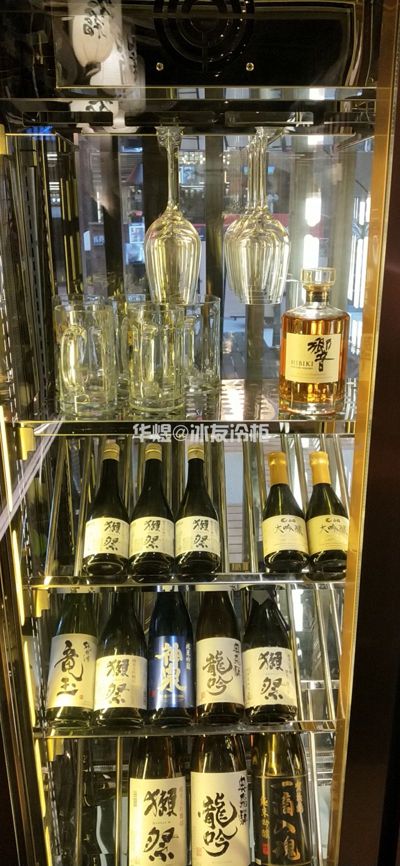 四面玻璃红酒展示柜商端玫瑰金恒温酒柜(图6)