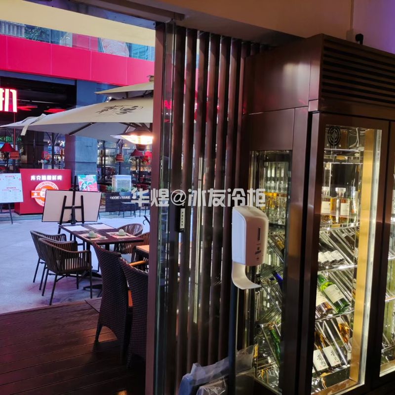 四面玻璃红酒展示柜商端玫瑰金恒温酒柜(图5)