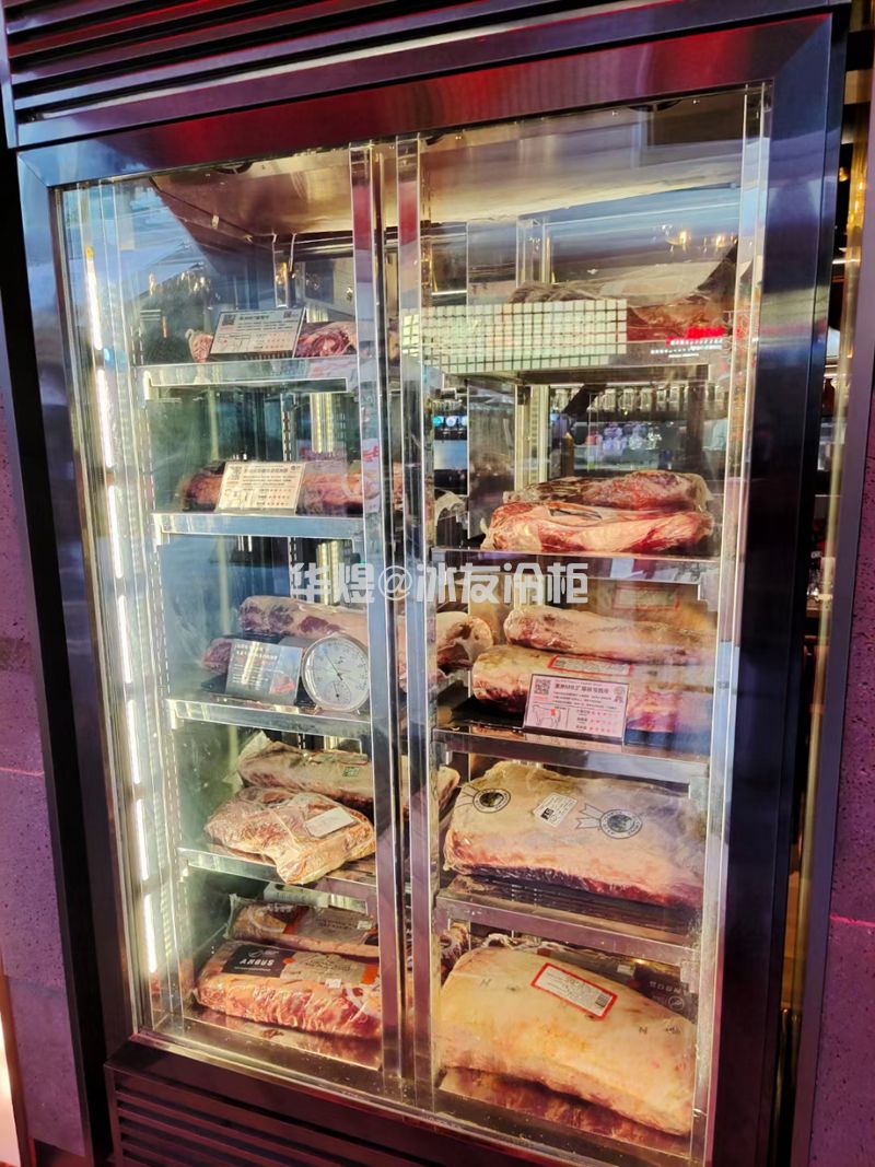 双门四面玻璃牛肉展示柜牛肉冷藏保鲜柜(图13) 双门四面玻璃牛肉展示柜牛肉冷藏保鲜柜(图13)