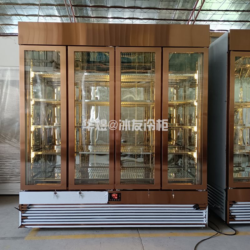 四门牛肉柜和牛展示冷藏柜广州牛肉柜源头工厂(图1)