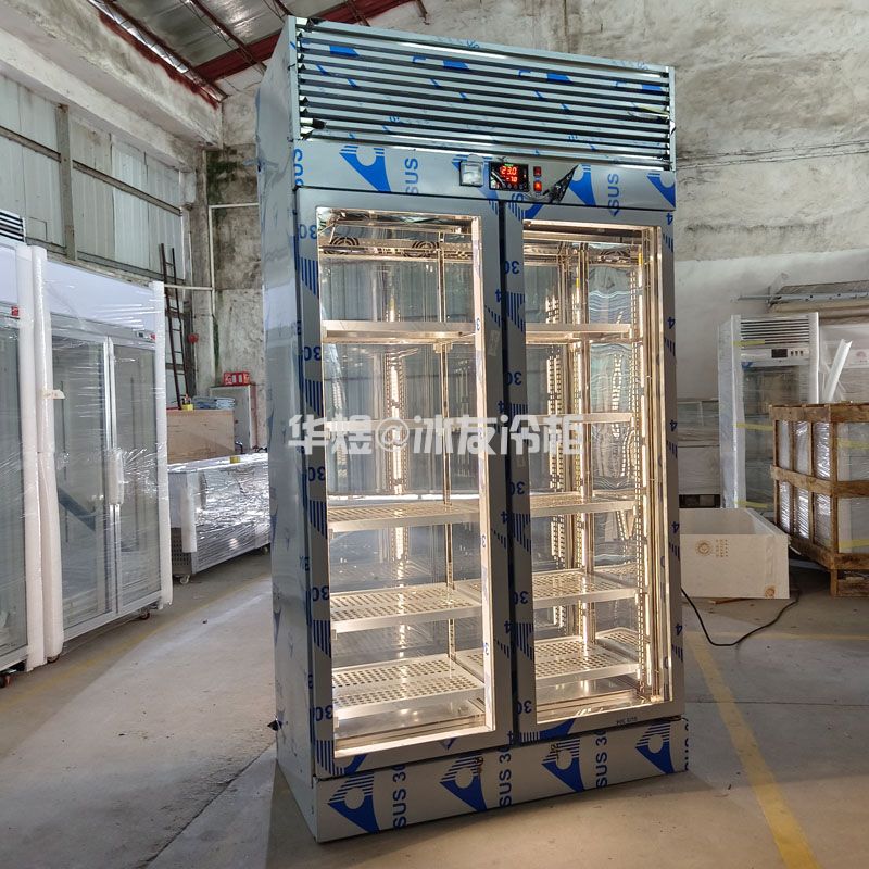 高身双门双通和牛展示冷柜湿式排酸牛肉柜牛肉冷鲜柜(图3) 高身双门双通和牛展示冷柜湿式排酸牛肉柜牛肉冷鲜柜(图3)