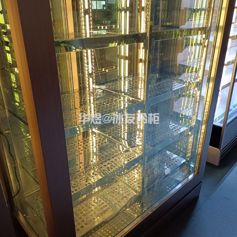 双门四面玻璃牛肉排酸柜湿式熟成牛排柜和牛展示冷柜(图7) 双门四面玻璃牛肉排酸柜湿式熟成牛排柜和牛展示冷柜(图7)