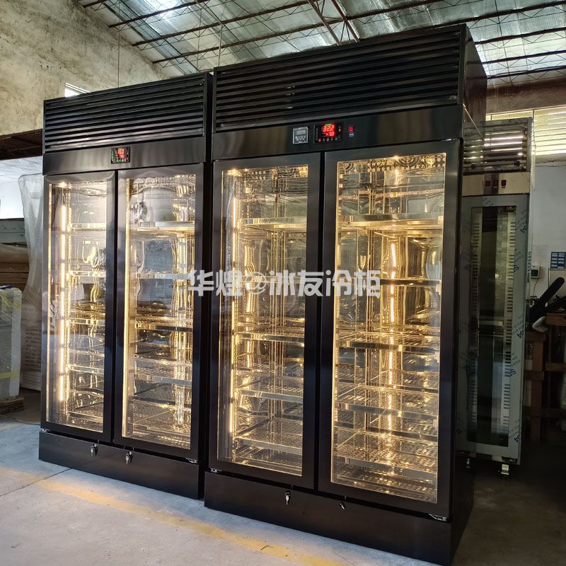 双门黑拉丝款锈钢牛肉柜牛肉湿式排酸熟成冷柜广州牛肉柜生产厂家(图2) 双门黑拉丝款锈钢牛肉柜牛肉湿式排酸熟成冷柜广州牛肉柜生产厂家(图2)