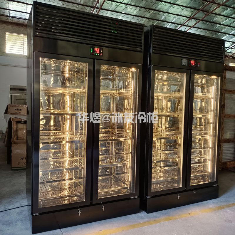 双门黑拉丝款锈钢牛肉柜牛肉湿式排酸熟成冷柜广州牛肉柜生产厂家(图3) 双门黑拉丝款锈钢牛肉柜牛肉湿式排酸熟成冷柜广州牛肉柜生产厂家(图3)