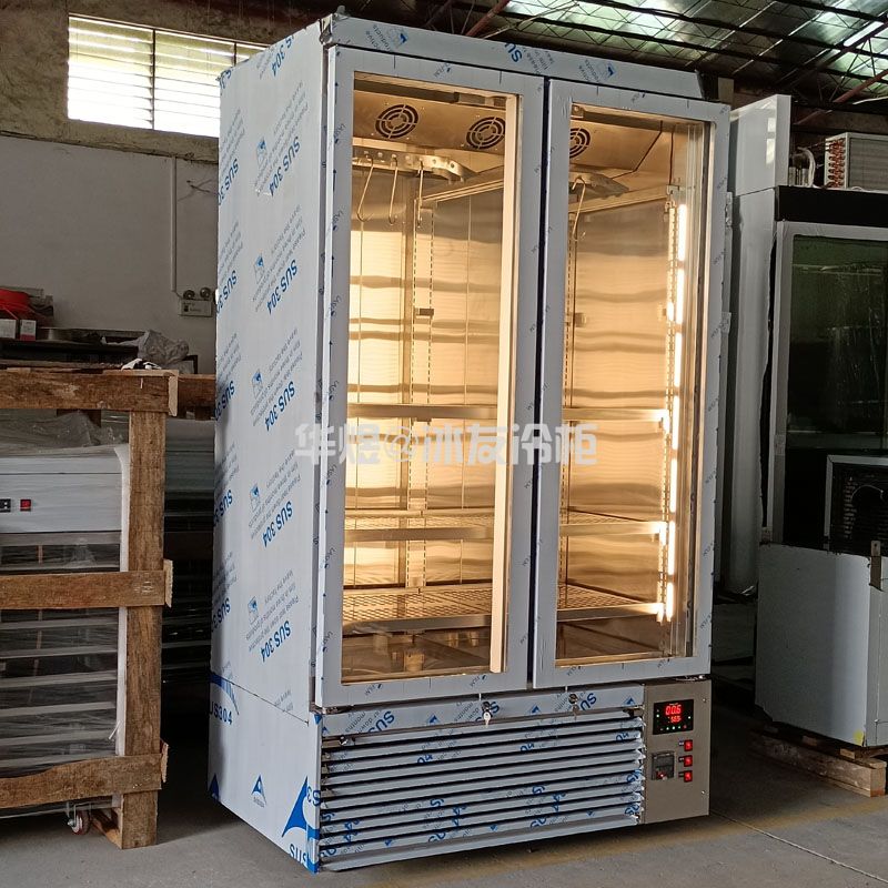 双门牛肉牛排熟成柜干式排酸熟成柜西餐厅牛肉冷藏展示柜(图2) 双门牛肉牛排熟成柜干式排酸熟成柜西餐厅牛肉冷藏展示柜(图2)