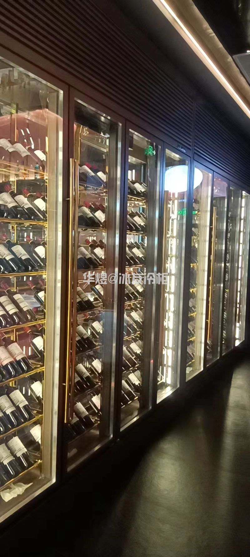 冰友高身八门双通拆装式红酒展示柜高端古铜色红酒冷藏柜恒温酒柜(图16) 冰友高身八门双通拆装式红酒展示柜高端古铜色红酒冷藏柜恒温酒柜(图16)