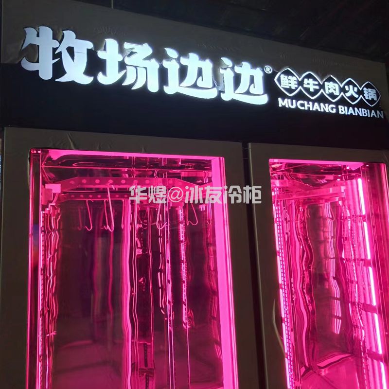 双门高身微冻展示柜牛羊挂肉柜直冷就牛肉冷藏展示柜(图3) 双门高身微冻展示柜牛羊挂肉柜直冷就牛肉冷藏展示柜(图3)