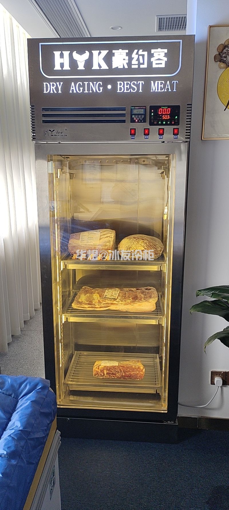 单门干式熟成柜恒温恒湿牛肉柜干式牛扒柜牛肉展示冷藏柜(图7) 单门干式熟成柜恒温恒湿牛肉柜干式牛扒柜牛肉展示冷藏柜(图7)