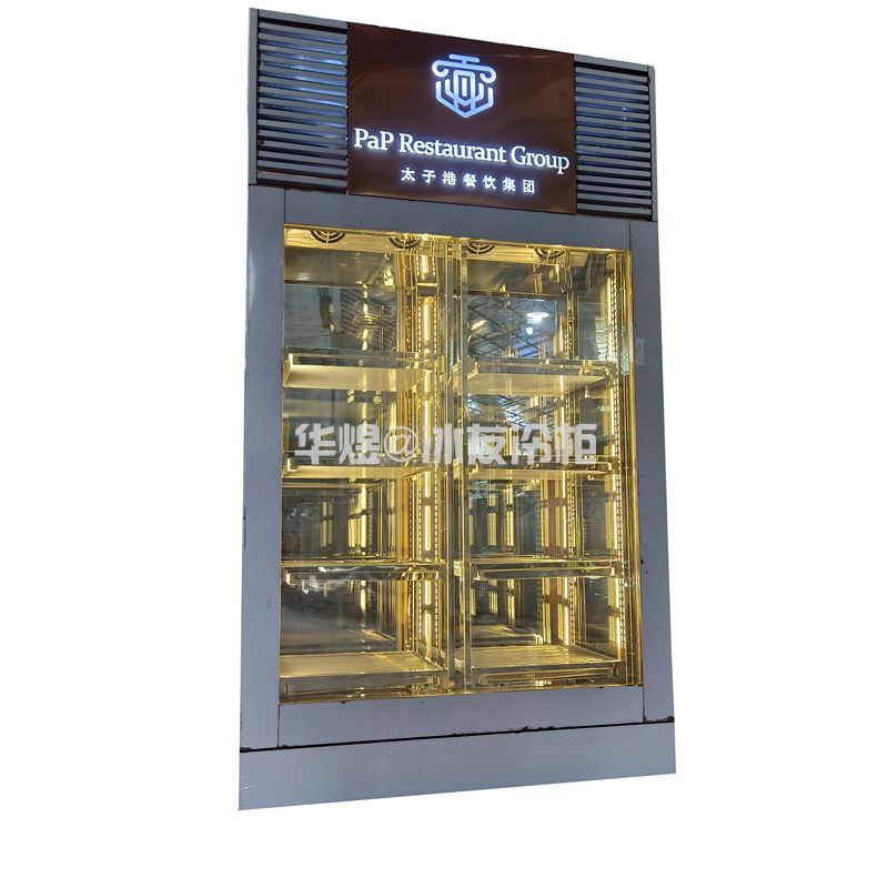 双门双通牛肉冷冻展示柜低温牛肉柜冻肉柜(图1)