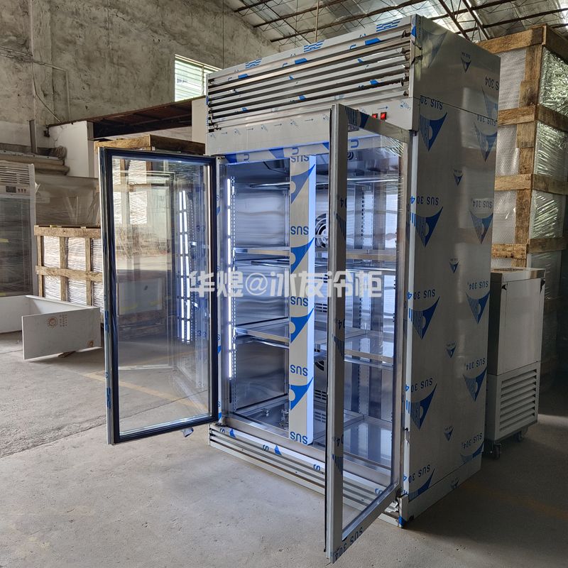 新款双门烤鸭风干晾胚柜商用鸭胚柜烧腊风干冷藏展示柜冰友牌智能风干柜(图5)